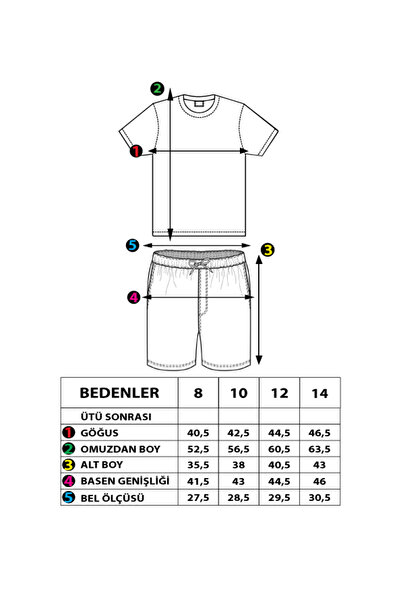 Toontoy Boys' Shorts Set - Printed and Stripe Detailed