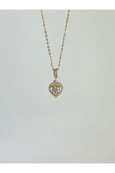 Store 316L Steel Gold Heart Necklace