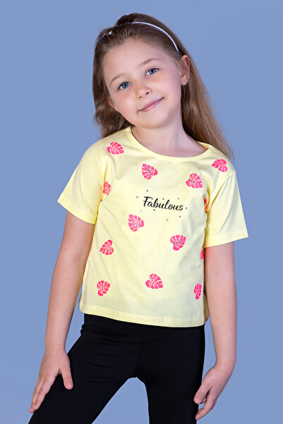 Toontoy Φανταστικό μπλουζάκι για κορίτσια με σχέδιο με φύλλα