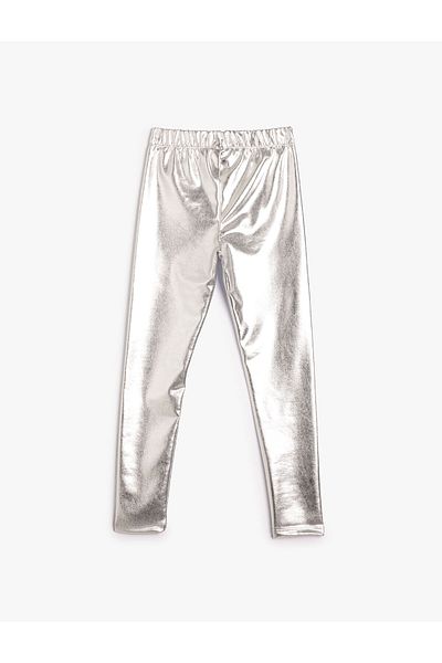 Koton Shiny Leggings with Elastic Waist