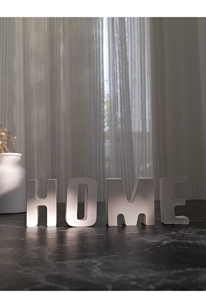 DNZ DEKOR Home Yazısı Ev Dekoratif Biblo