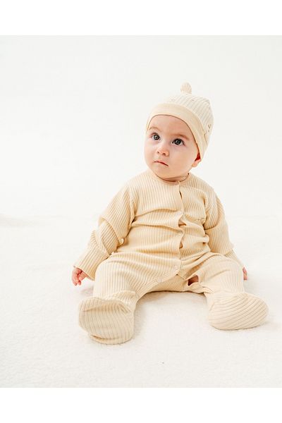 BEREKET BABY 0-6 Months Baby Romper and Hat Set - Bereket Baby