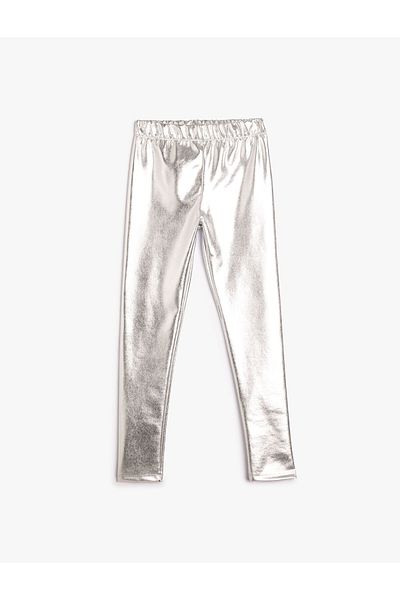 Koton Shiny Leggings with Elastic Waist