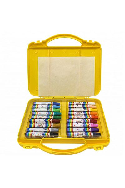 Monami 18 Colored Oil Pastel Paints - Plastic Box