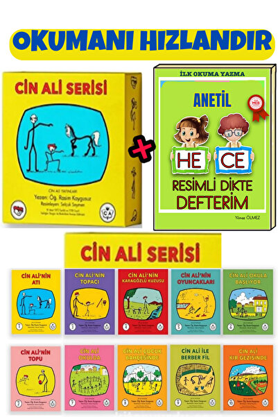 Cin Ali Yayınları Cin Ali Serisi 10 Kitap Takım-hece Dikte
