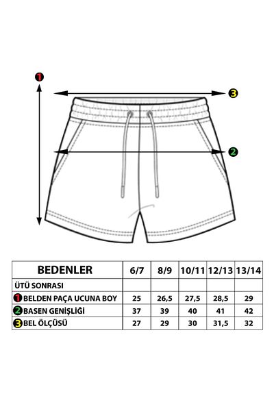 Toontoy Girl - Creativ Embroidered Garnished Shorts