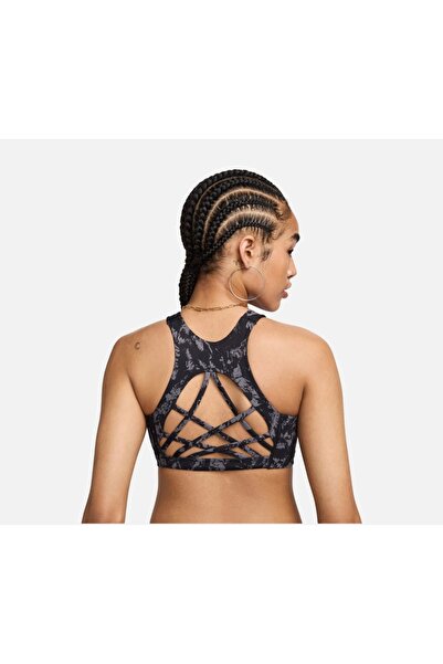 Nike One Strappy Back Lightly Lined Medium-Support Printed Training Women's B...