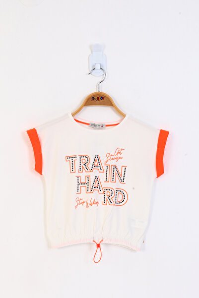 Toontoy Κοριτσίστικο μπλουζάκι με κέντημα με πέτρες με τύπωμα