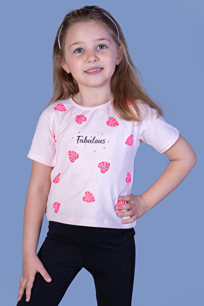 Toontoy Φανταστικό μπλουζάκι για κορίτσια με σχέδιο με φύλλα