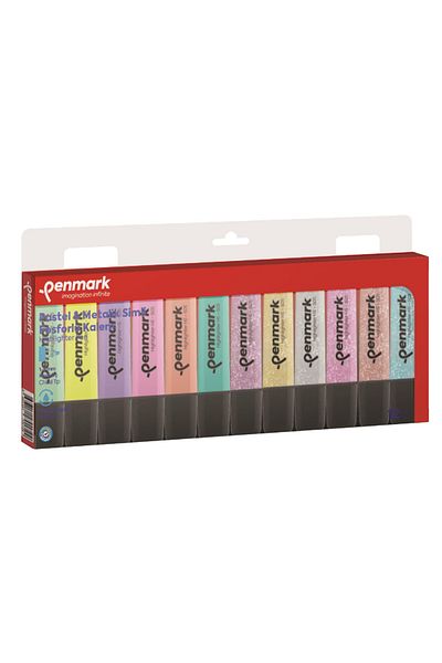 penmark Phosphor Point 12 Colors Pastel-Simli Set