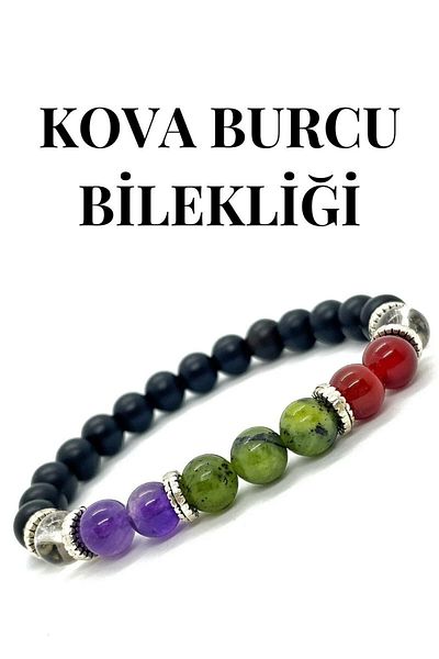 eHediyecim Natural Stone Bracelet for Zodiac Signs (Shark-Lion-Fish-Shark-Bull-Twin-Bull-Bucket-Shark-Shark-Bow-Crab)