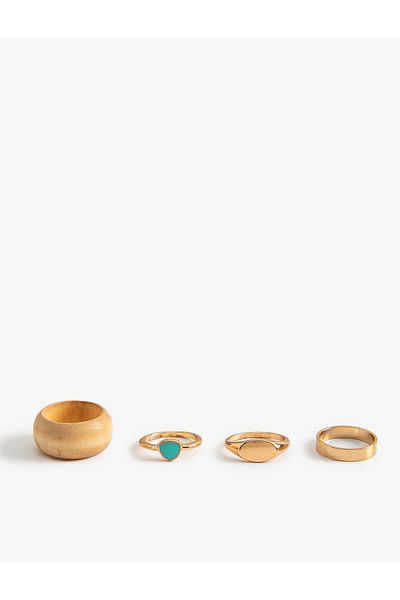 Koton Wood and Steel 4's Yar's Pinky Ring Set