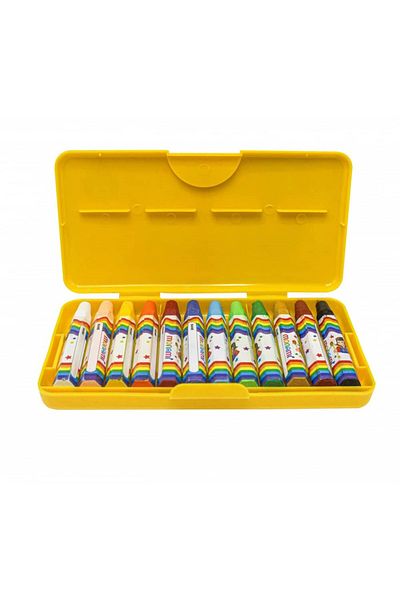 Monami 12 Colored Oil Pastel Paints - Plastic Box