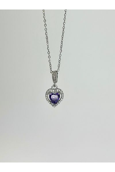 Store 316L Pandora's Steel Heart Silver Necklace