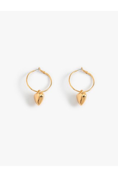 Koton Heart Earrings Steel Mixed