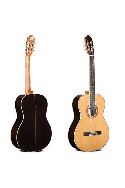 Unistar Classical Guitar 39 Inch Oriental Cherry Spruce Rosewood High Glossy Round Body Cg-410
