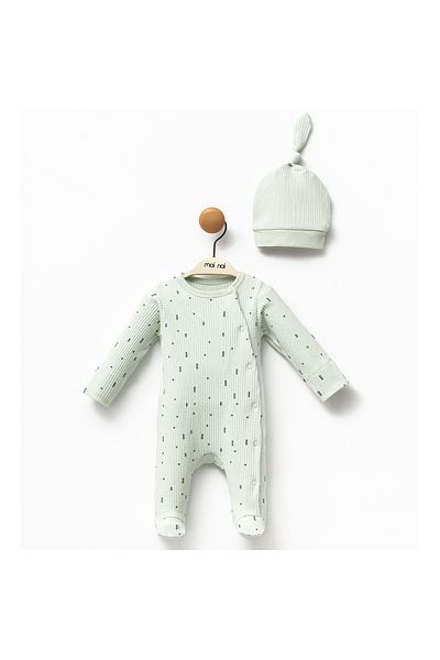 BEREKET BABY 0-6 Months Baby Romper and Hat Set - Bereket Baby