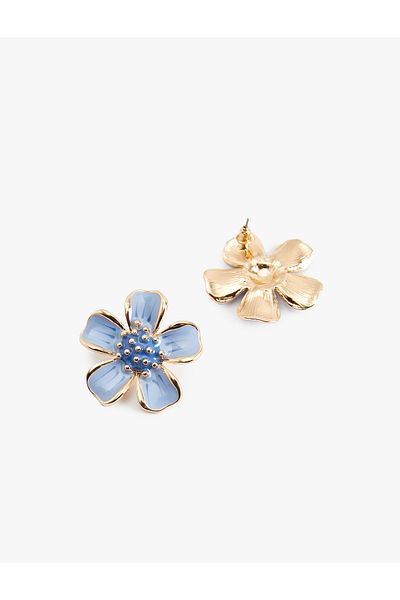 Koton Steel Mixed Flower Earrings