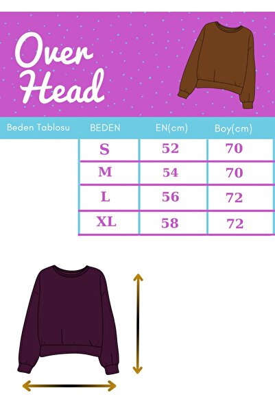 OVER HEAD Καλά Χριστούγεννα Reinbeer εμπριμέ μπεζ φούτερ με λαιμόκοψη