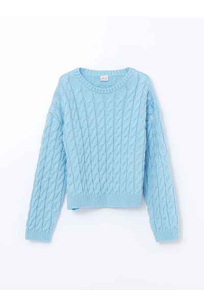 LC Waikiki Lcw Eco Crew Neck Girl's Knitwear Sweater