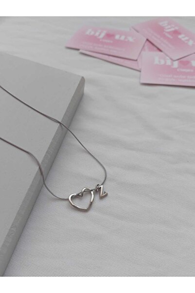 bijoux uniques Kalpli Z Harfli Çelik Kolye