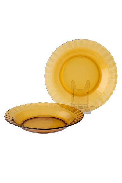 Duralex Durable French Duralex glass dish set, 23 cm, 12 pieces