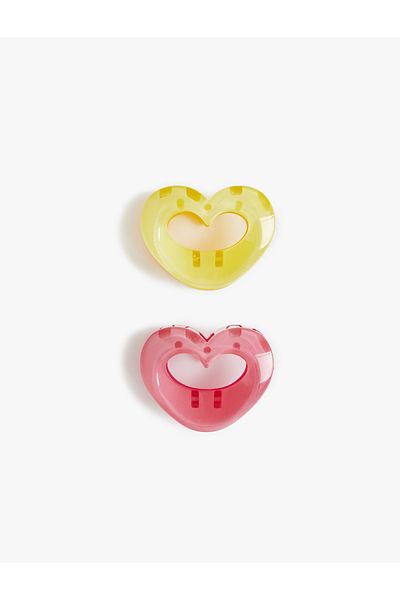 Koton 2-Piece Heart Buckle Set with Clip