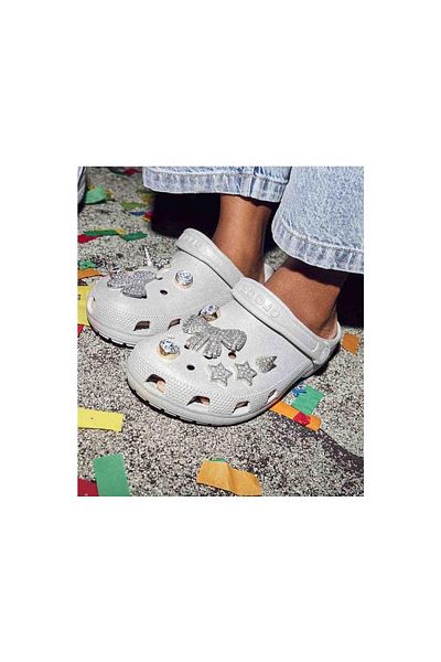 Crocs Classic Glitter Clog Silver Glitter