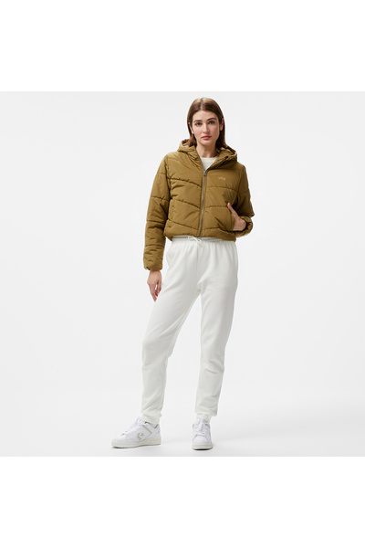 Vans Mte Foundry Crop Puff Hood Kadın Haki Ceket