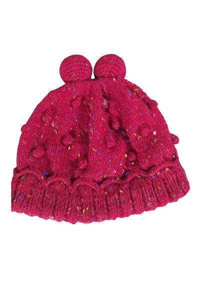 Kids Kırmızı Çocuk Atkı Bere Seti