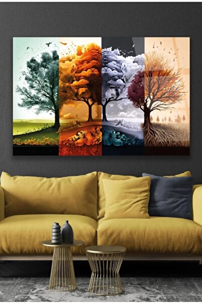 Genel Markalar Dört Mevsim Cam Tablo