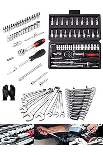 Genel Markalar Lokma Takımı PROXTECH 58 Parça 46mini Lokma Takımı  1/4" 12 Parça Kombine-yıldız Anahtar Takım
