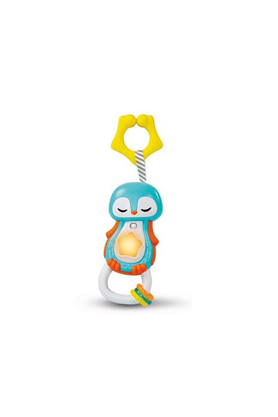 mattel Brand: Baby Clementoni - 17331 - Interactive Penguin Rattle, 3 - 36 Months Category: Teethers and Rattles
