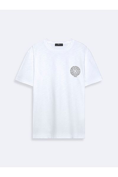 Ltb WhiTe T-Shirt - Slogan WriTTen Design