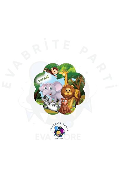 Evabrite Σετ για πάρτι γενεθλίων με θέμα το Safari 3 Tier Cake Stand - Supplies