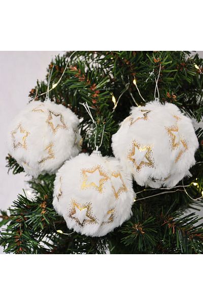 Loremp Minge de decorare pentru copac de Anul Nou 8cm - Magia iernii