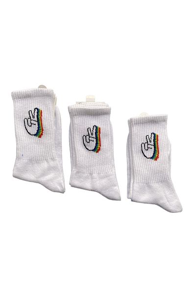 Meri Unisex Funny Patterned Socks 3 Pieces