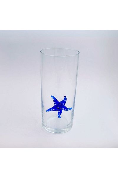Polonezköy Cam Sanat Merkezi Handmade Octopus Figured Rakı Glass - Special Design