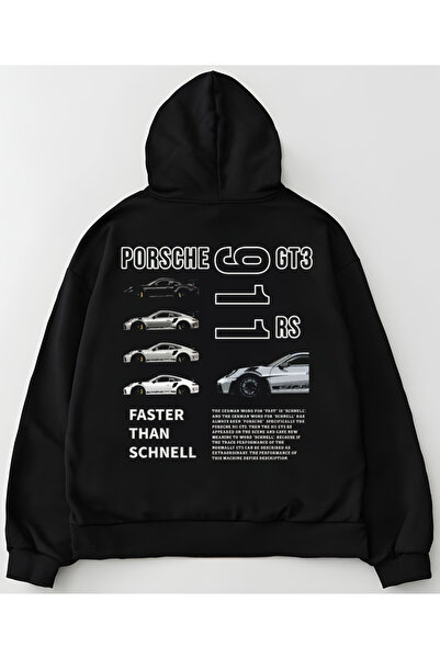 Edizen سويت شيرت بورش 911 2025 بريميوم كبير الحجم مصنوع من القطن بنسبة 100%