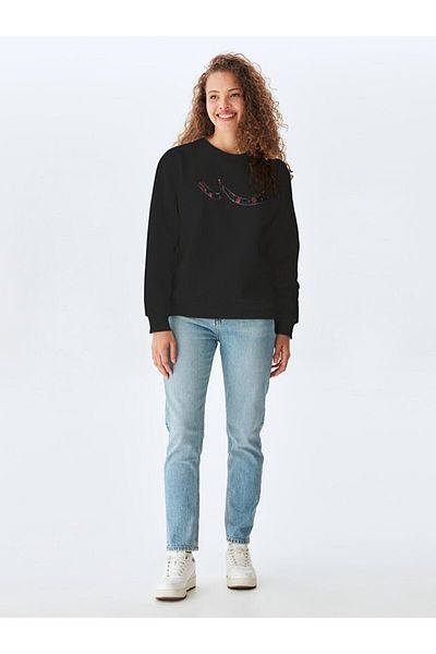 Ltb Logo Crew Neck Black Sweatshirt