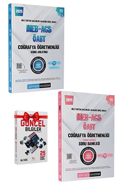 Pegem Akademi Yayıncılık 2026 Pegem MEB AGS ÖABT Coğrafya Öğretmenliği Konu A...