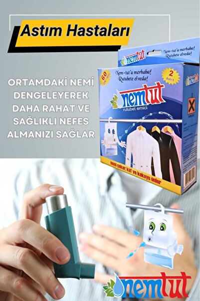 nemtut Nem Alıcı Rutubet Giderici Küf Koku ve Korozyon Önleyici Askılı Nem Tu...