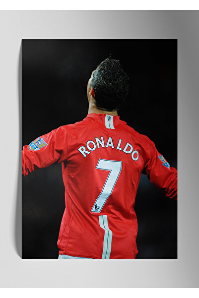 DekorHane Pictură de perete lucioasă cu imprimare metalică - Cristiano Ronaldo CR7