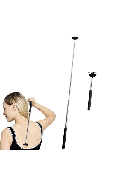 Neler Geldi Neler 2 Pieces Telescopic Back Scratcher Metal Scraper Scratching Tool Extending Back Scratching Apparatus