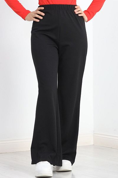 Belle Fusion Black Flared Trousers