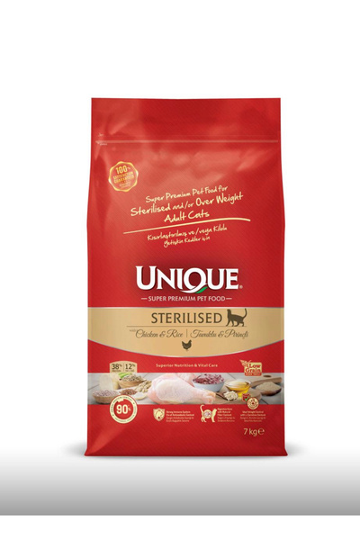 Unique Kedi Kısırlaştırılmış mama tavuklu 7 kilo sterilizet