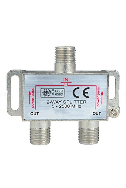 efmues Uydu splitter uydu sinyali çoğaltıcı Fully E-335A 5-2500 MHz 1/2 Splitter