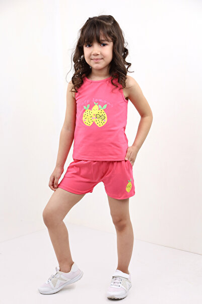 Toontoy طقم شورت بناتي مطبوع
