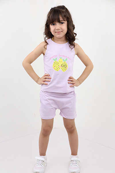 Toontoy طقم شورت بناتي مطبوع