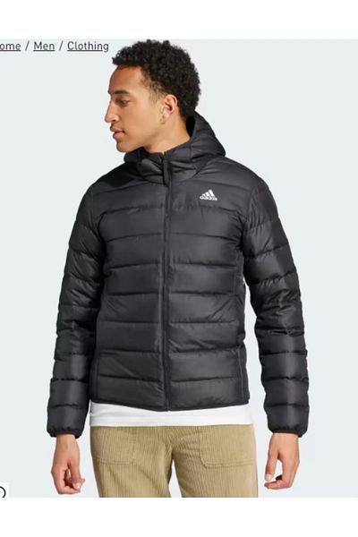 adidas Hz5723 Model Essentials Light Down Hooded Coat